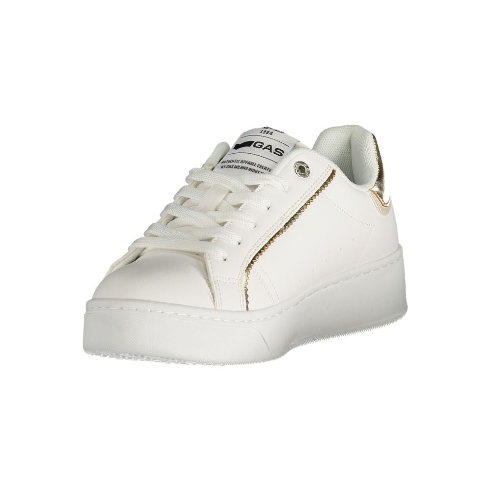 White Polyester Sneaker