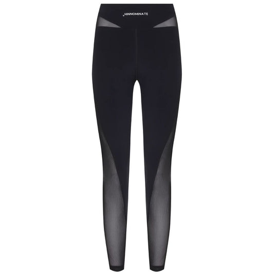 Black Polyamide Jeans & Pant