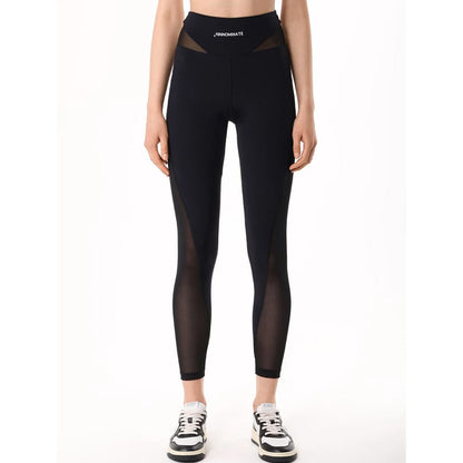 Black Polyamide Jeans & Pant