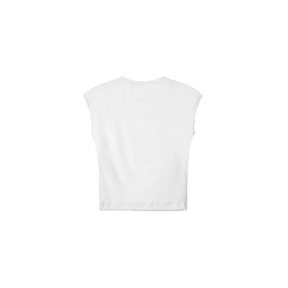 White Cotton Tops & T-Shirt