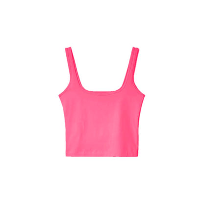 Fuchsia Cotton Tops & T-Shirt