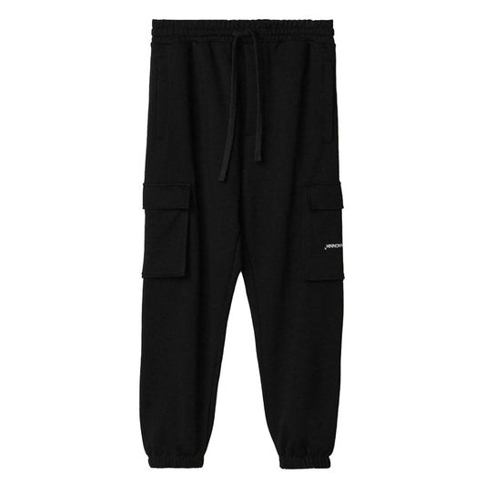 Black Cotton Jeans & Pant