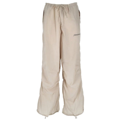 Beige Nylon Jeans & Pant