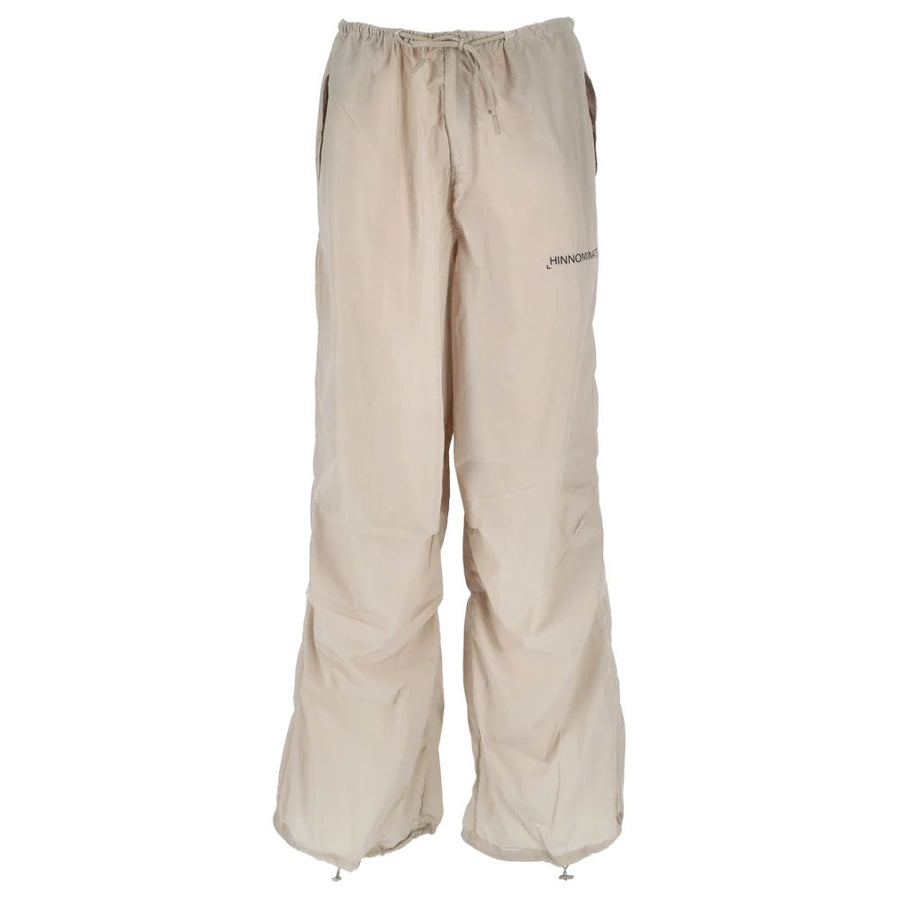 Beige Nylon Jeans & Pant