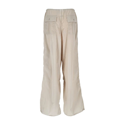 Beige Nylon Jeans & Pant