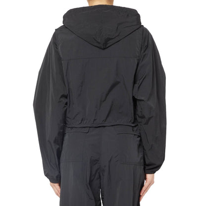 Black Nylon Jackets & Coat