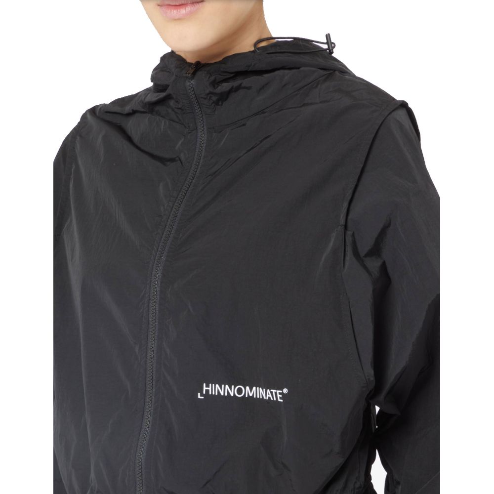 Black Nylon Jackets & Coat
