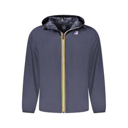 Blue Polyamide Men Jacket