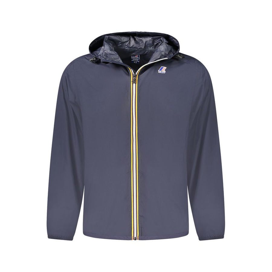 Blue Polyamide Men Jacket