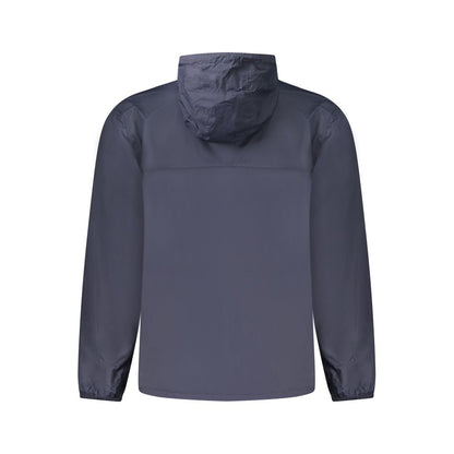 Blue Polyamide Men Jacket
