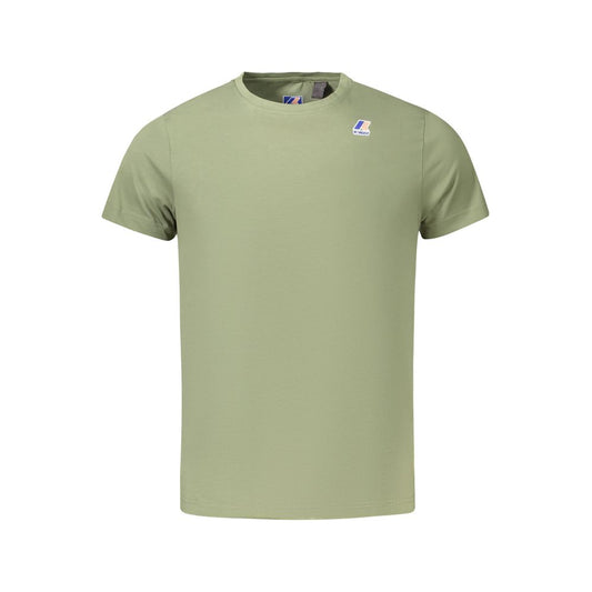 Green Cotton Men T-Shirt