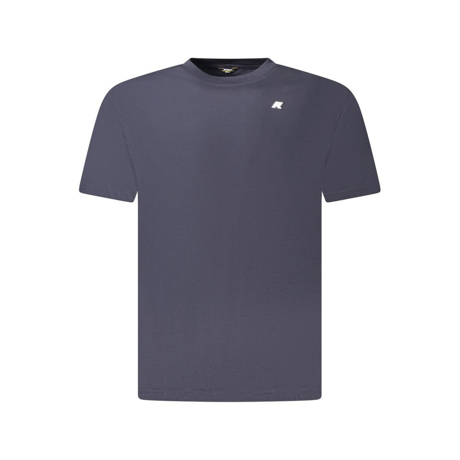 Blue Cotton Men T-Shirt
