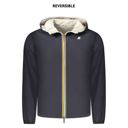 Blue Recycled Nylon Men Jacket