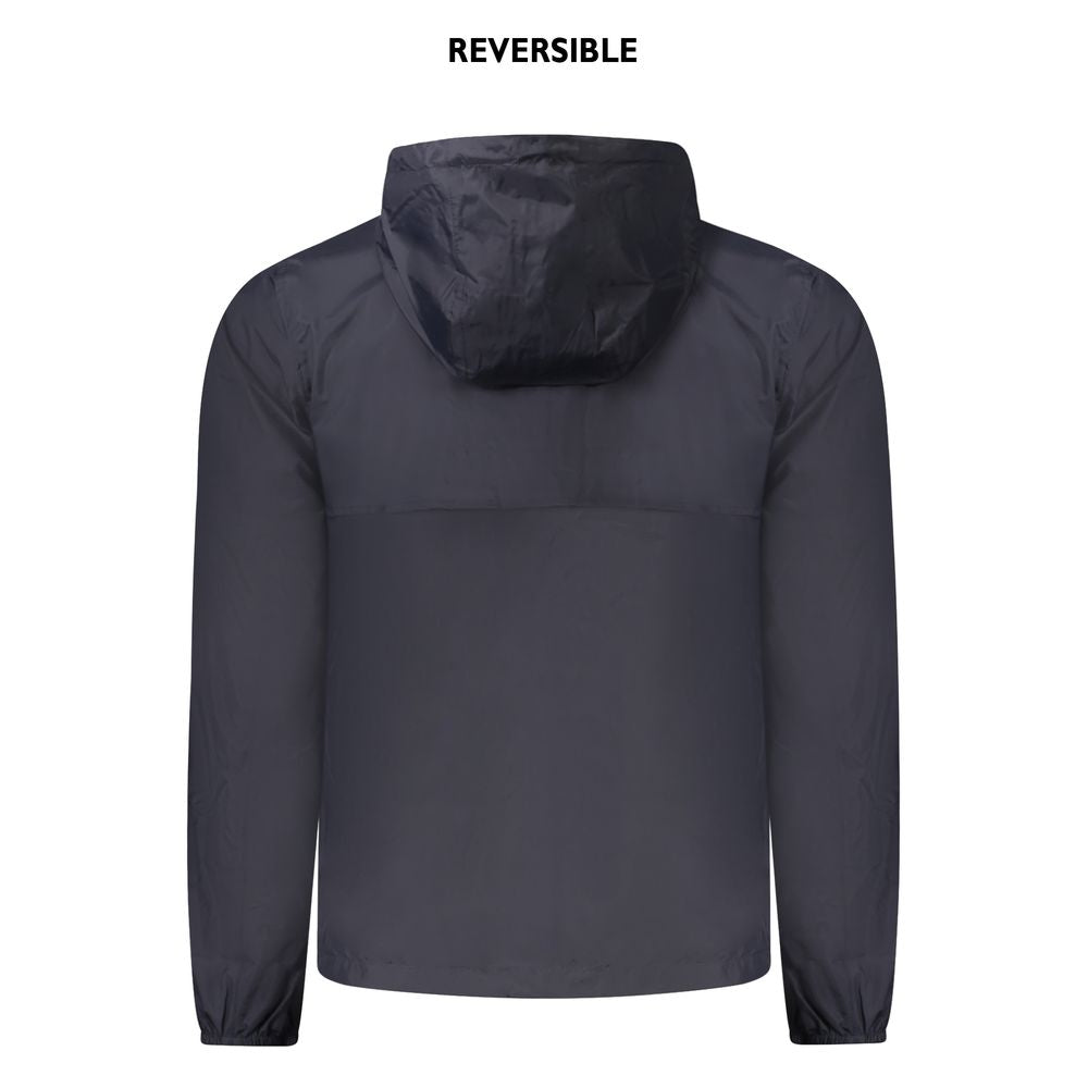 Blue Recycled Nylon Men Jacket