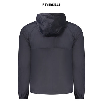 Blue Recycled Nylon Men Jacket