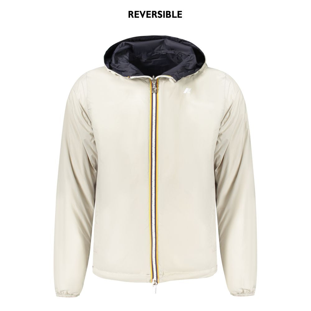 Blue Recycled Nylon Men Jacket