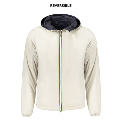 Blue Recycled Nylon Men Jacket