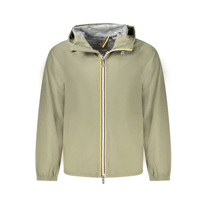 Green Polyester Men Jacket
