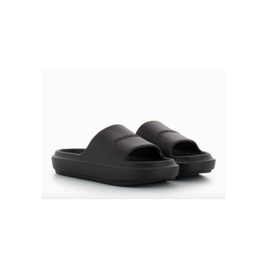 Black Cotton Sandal