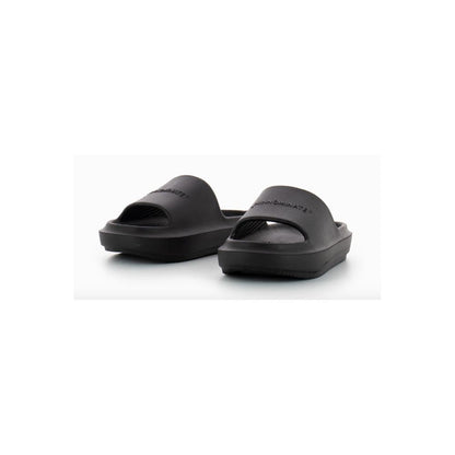 Black Cotton Sandal