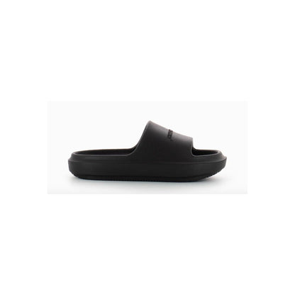 Black Cotton Sandal