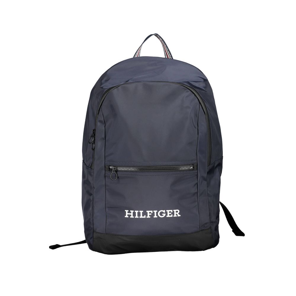 Blue Polyester Backpack