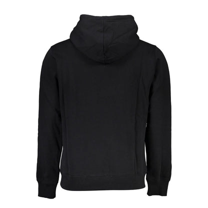 Black Cotton Men Sweater