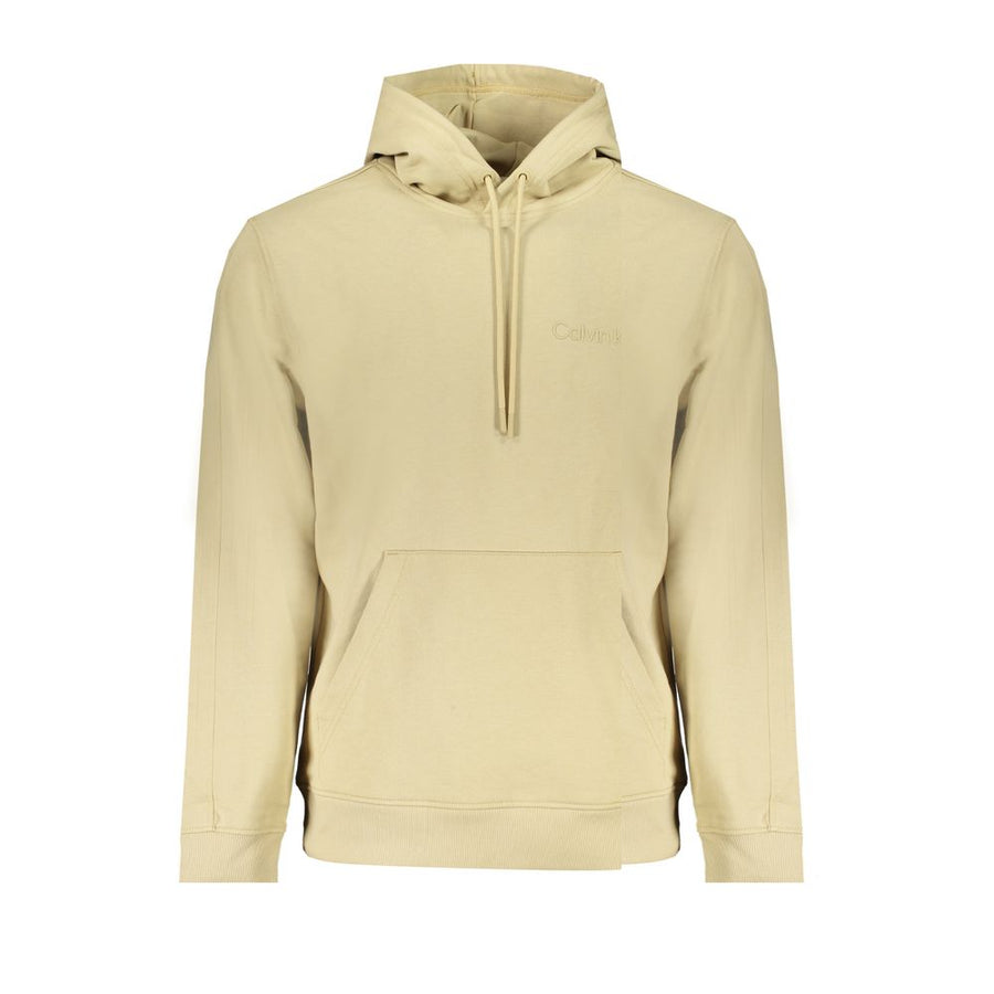 Beige Cotton Men Sweater