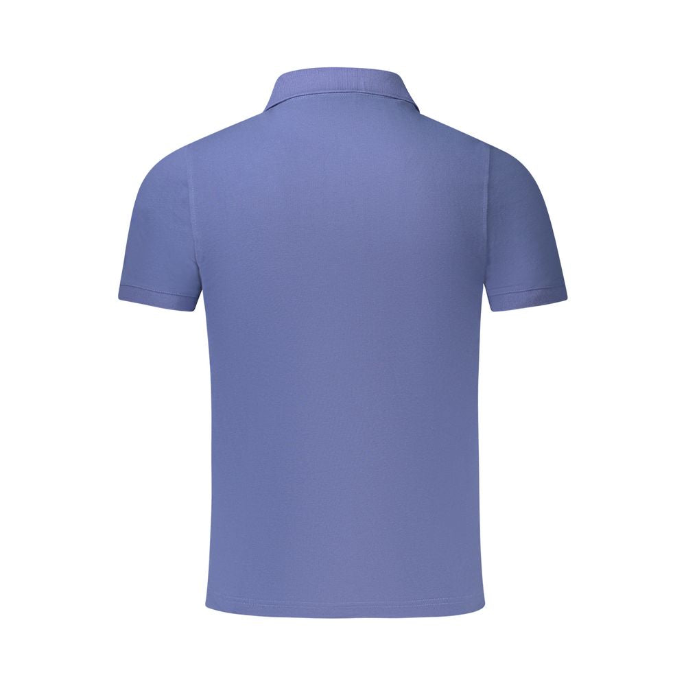 Blue Cotton Polo Shirt