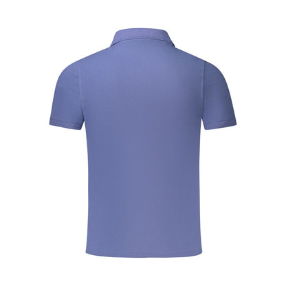 Blue Cotton Polo Shirt