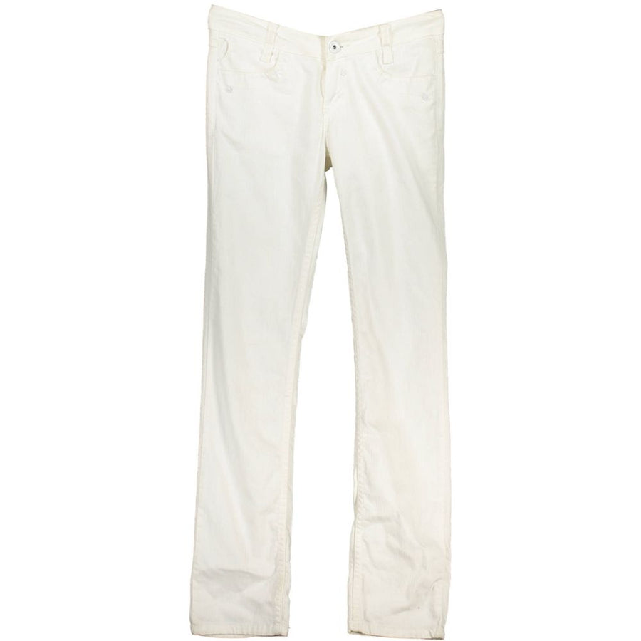White Cotton Jeans & Pant