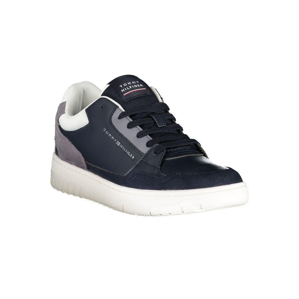 Blue Polyester Sneaker