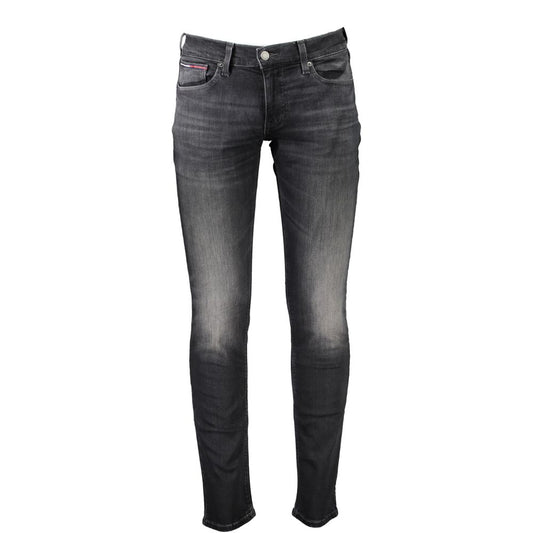 Black Cotton Men Jeans