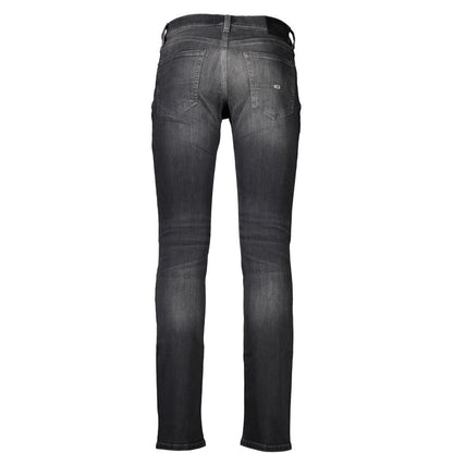 Black Cotton Men Jeans