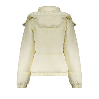 Beige Polyester Jackets & Coat