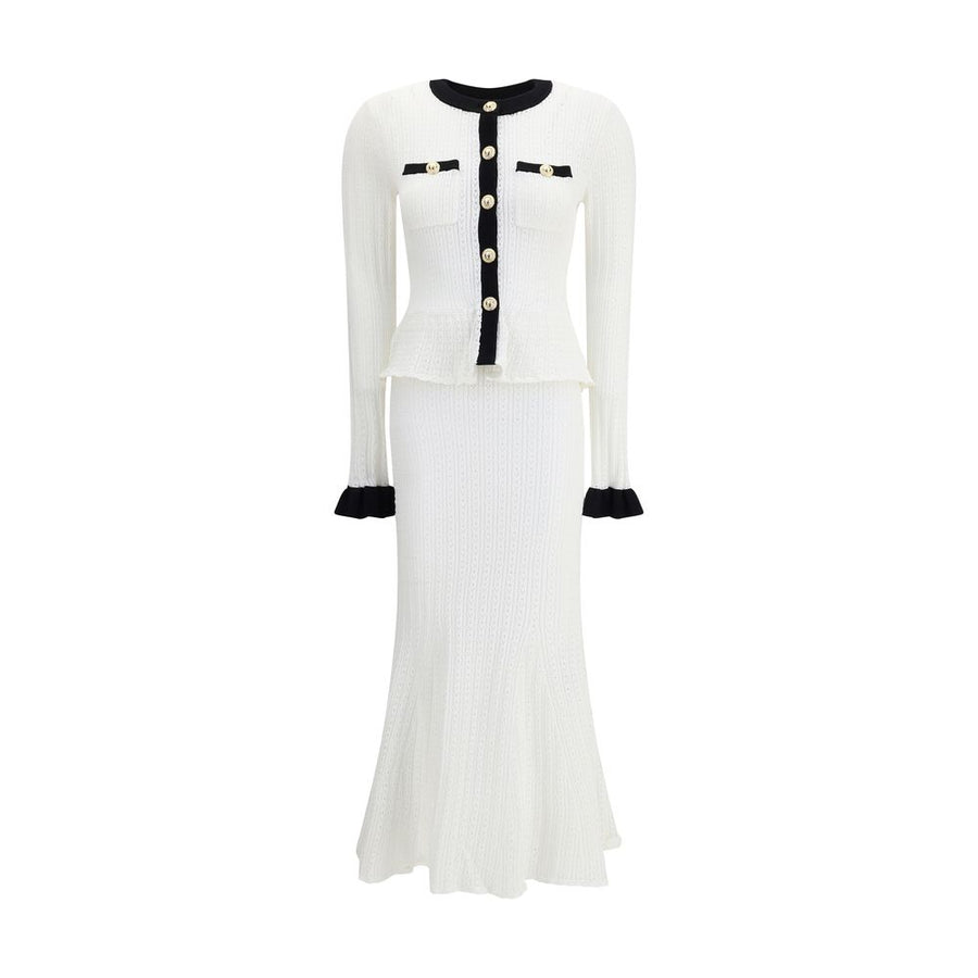 Pointelle Knit Long Dress