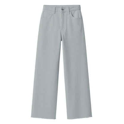 Gray Cotton Jeans & Pant