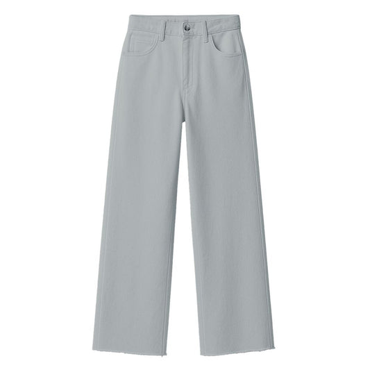 Gray Cotton Jeans & Pant
