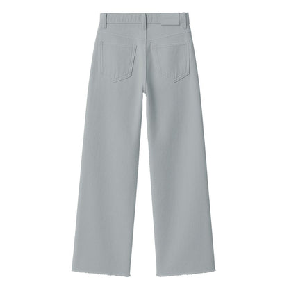 Gray Cotton Jeans & Pant
