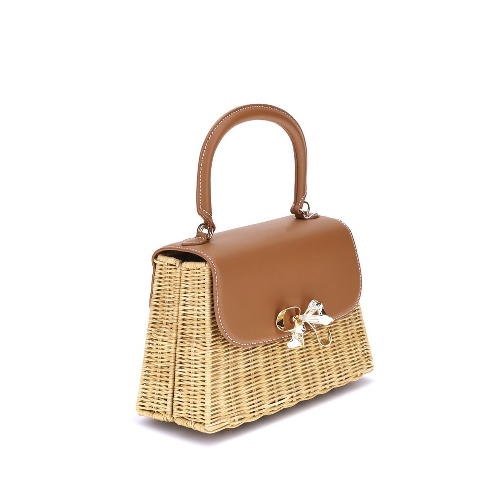 Rattan Bow Handbag