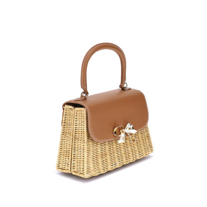 Rattan Bow Handbag