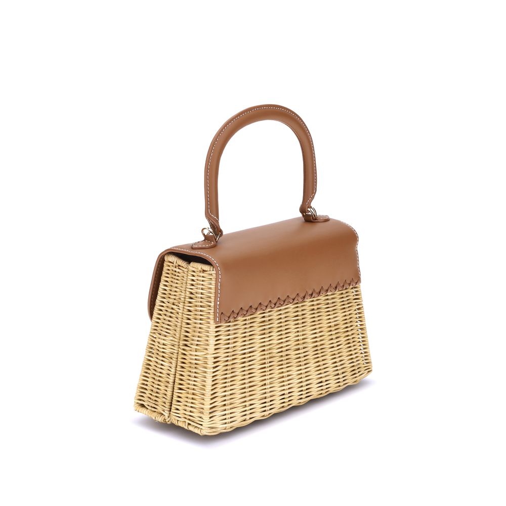 Rattan Bow Handbag