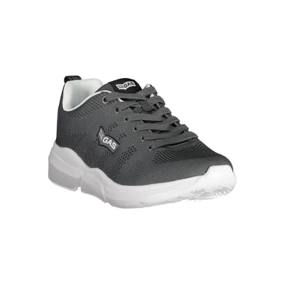 Gray Artificial Leather Sneaker