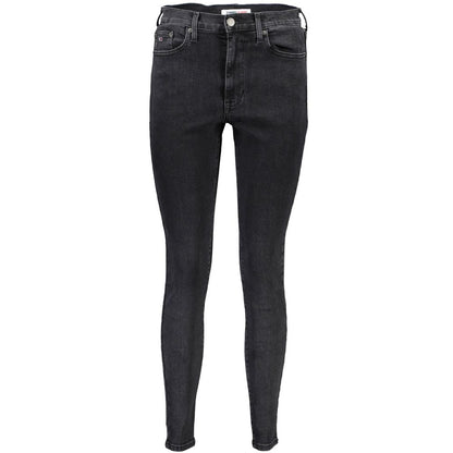 Black Cotton Jeans & Pant