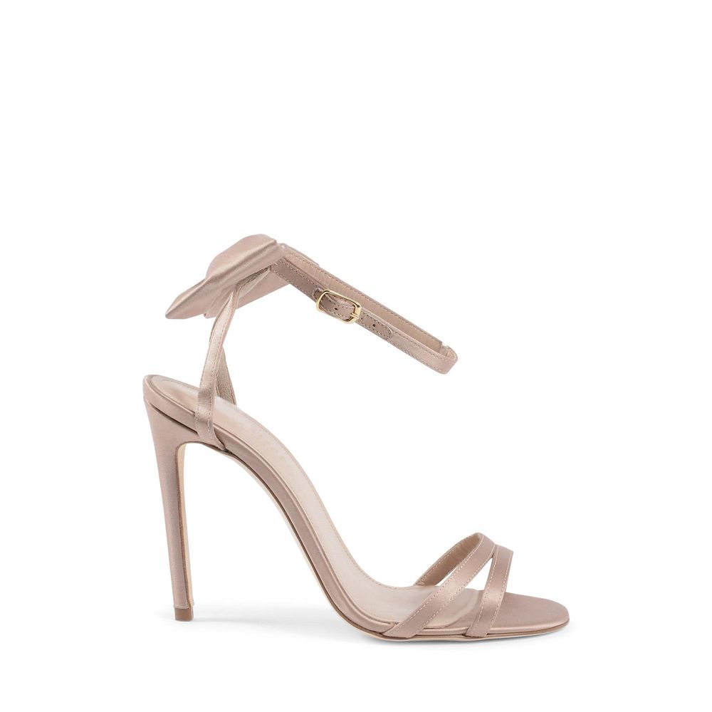Beige Satin Sandal