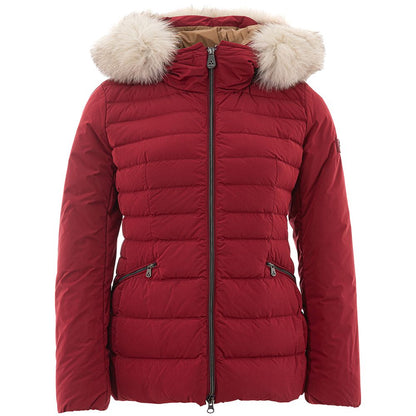 Bordeaux Polyester Jackets & Coat