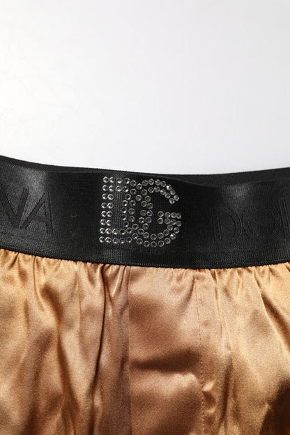 Beige Men Regular Boxer Eye Mask Set Underwear