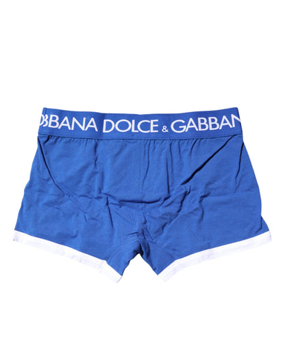 Blue Logo Waist Regular Boxer Brief Underwear