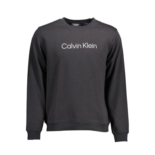 Black Cotton Men Sweater