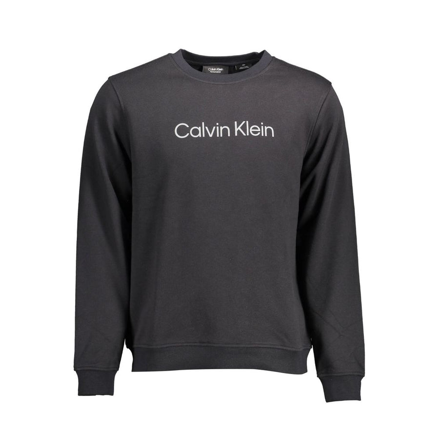 Black Cotton Men Sweater